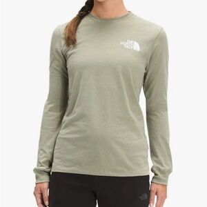 North Face Green Long Sleeve
